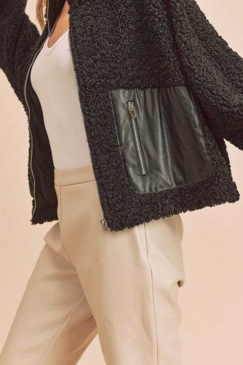 Penny Vegan Sherpa Outerwear