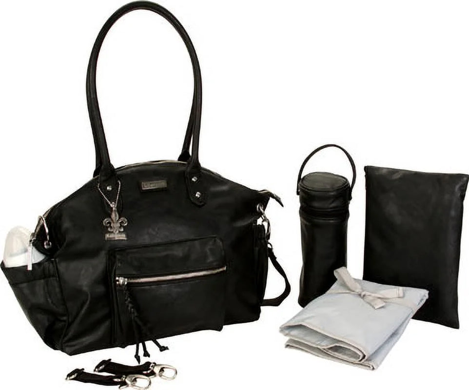 New York Diaper Bag in Vegan Black