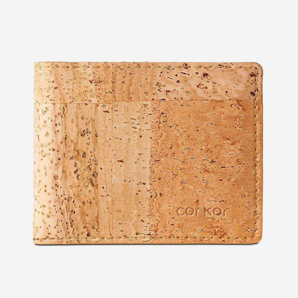 Cork Wallet Featuring Coin Compartment