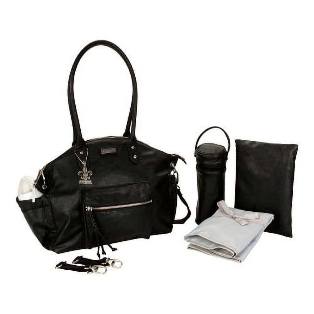 New York Diaper Bag in Vegan Black
