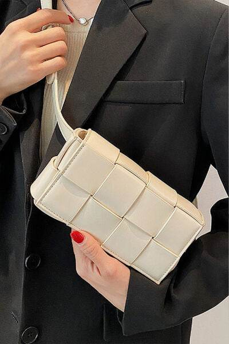 Zenana Woven Crossbody Bag in Vegan Leather