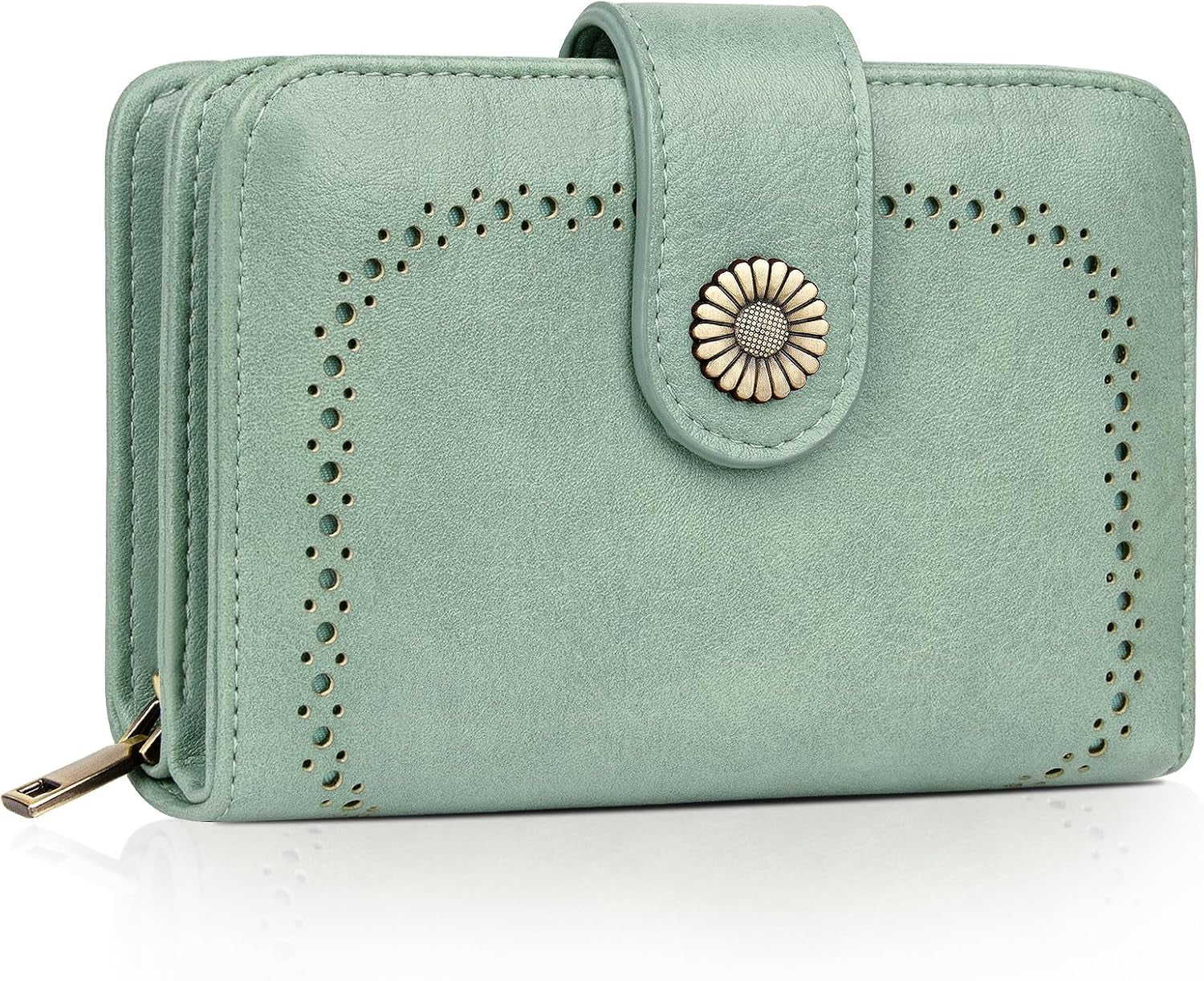 Vegan PU Leather Wallet Damen with RFID