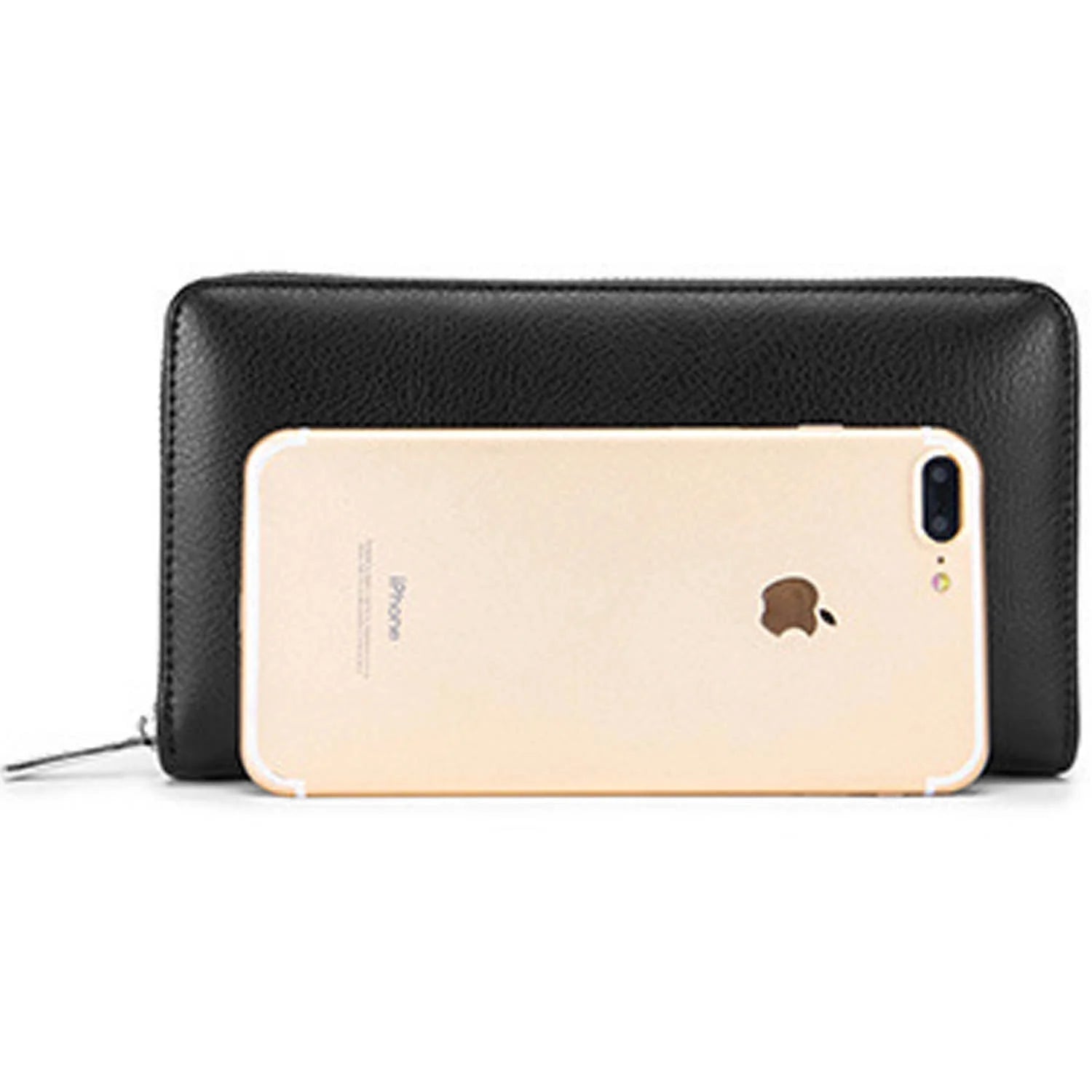 Credit Card Holder - 36 Card Slot RFID Blocking Vegan Leather Accordian Style Zipper Wallet for Women Men, Black