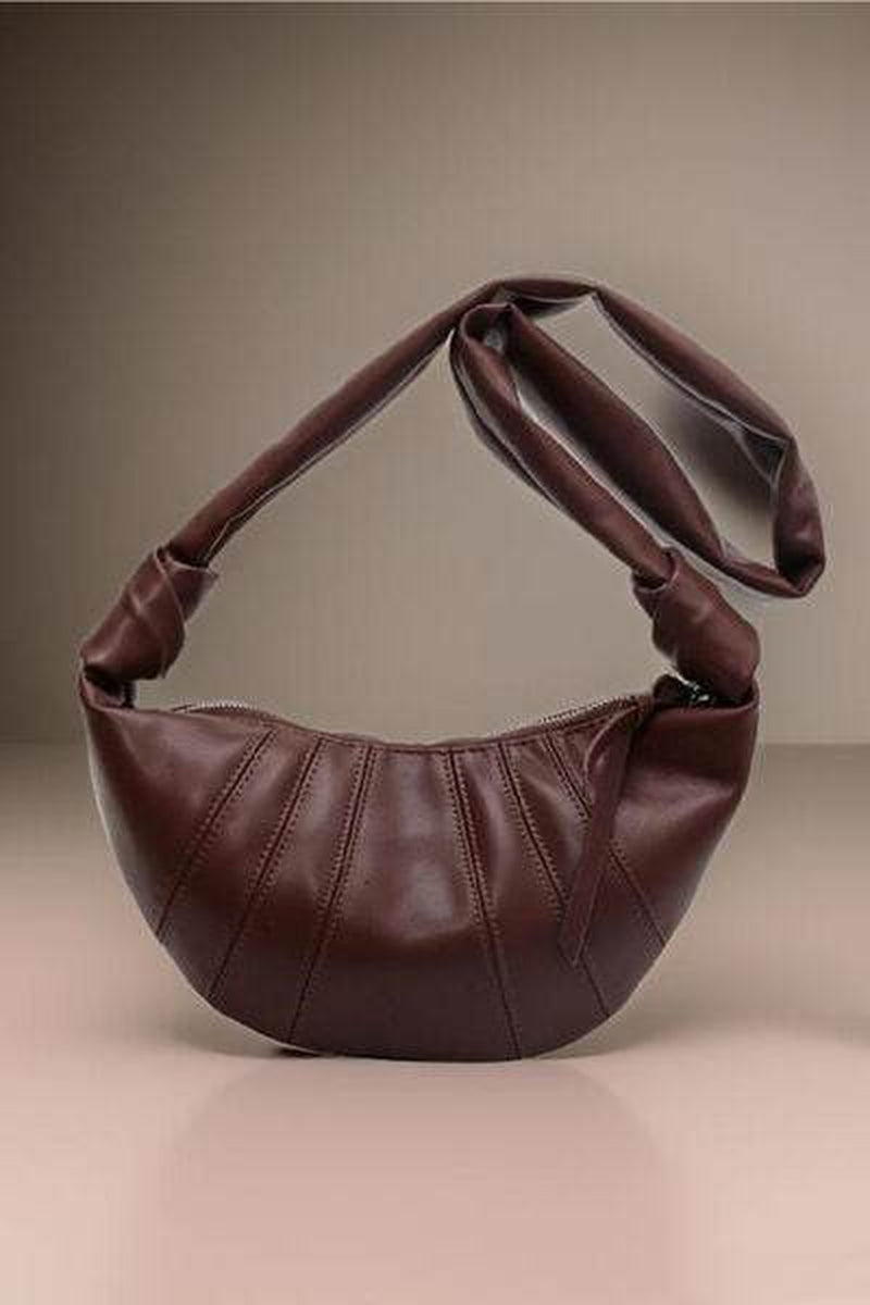 Zenana Vegan Leather Croissant-Style Crossbody Bag