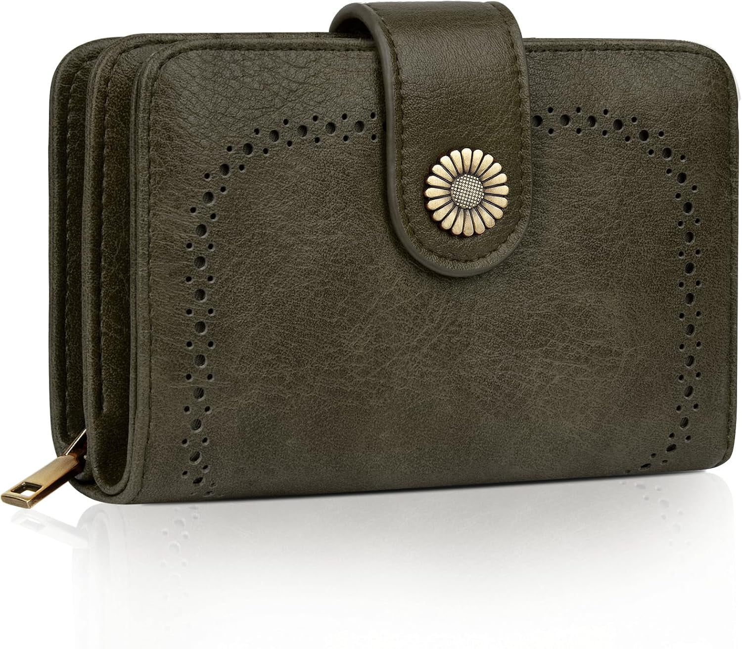 Vegan PU Leather Wallet Damen with RFID