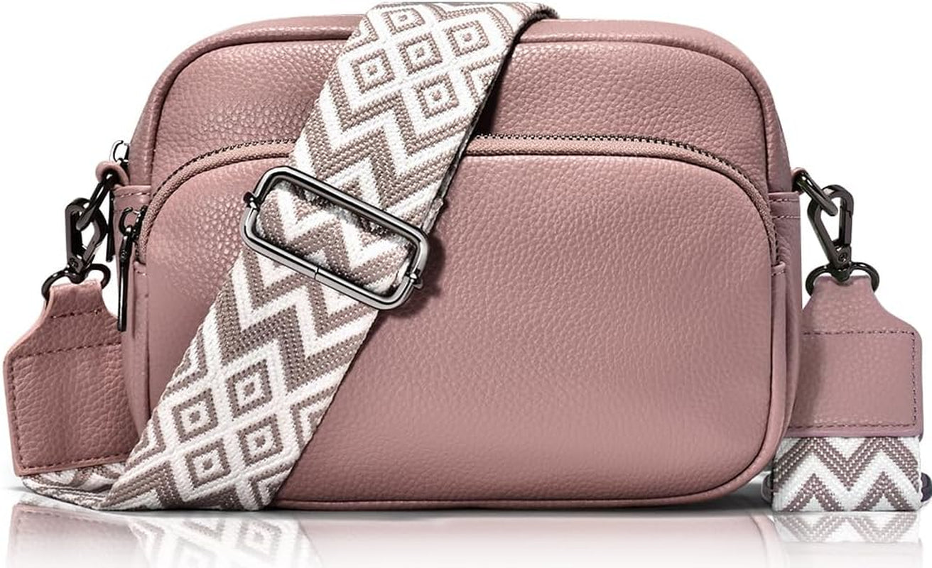 Vegan PU Leather Small Crossbody Bag Women