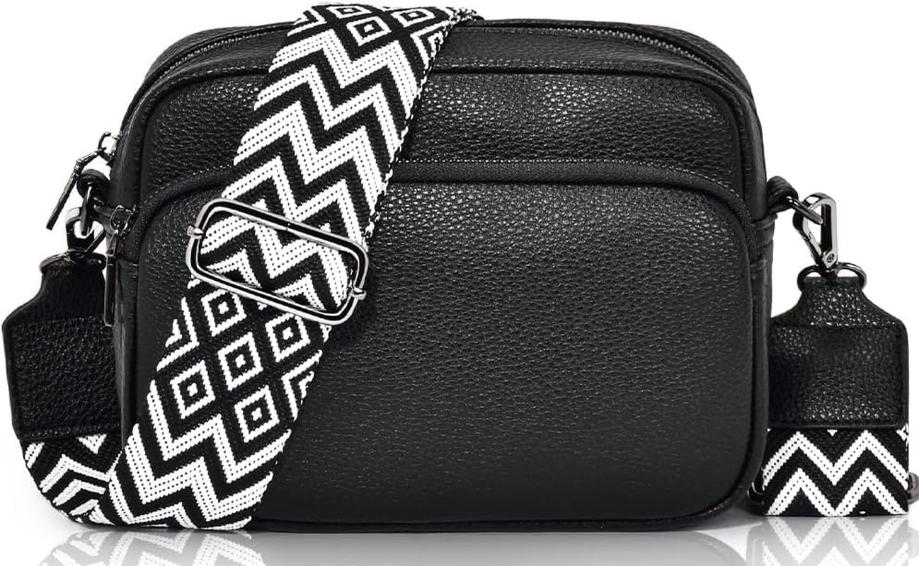 Vegan PU Leather Small Crossbody Bag Women