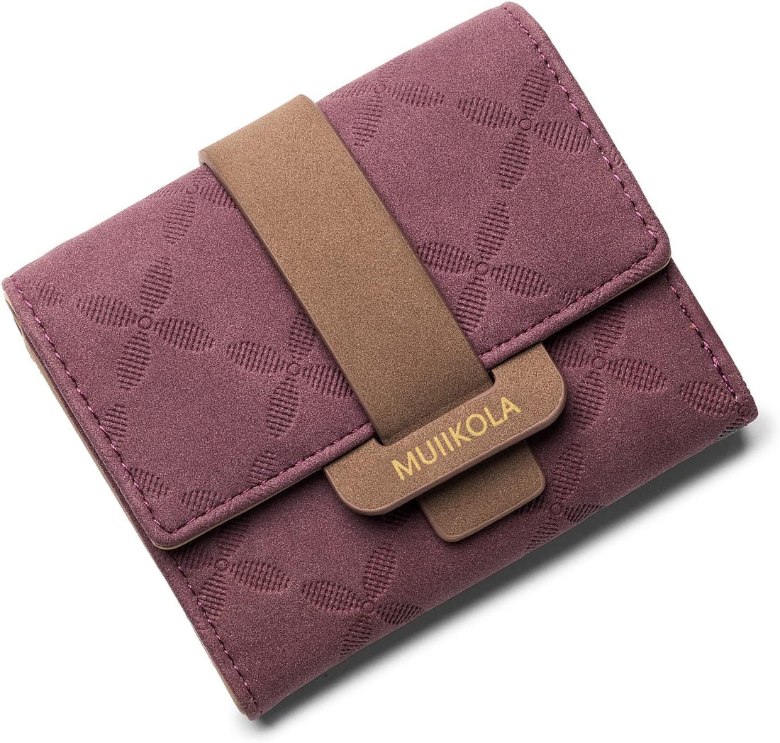 Vegan Leather Mini Wallet Damen with RFID