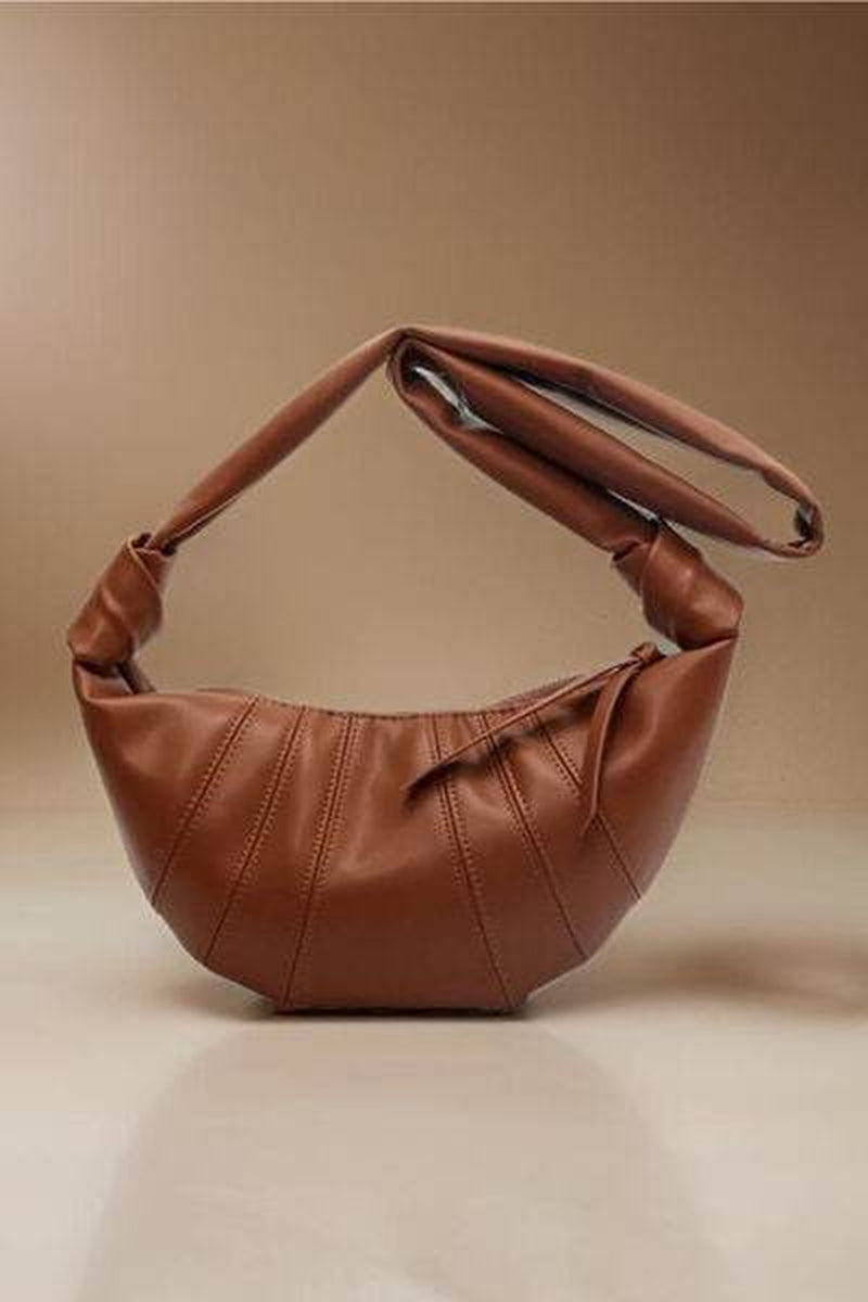 Zenana Vegan Leather Croissant-Style Crossbody Bag