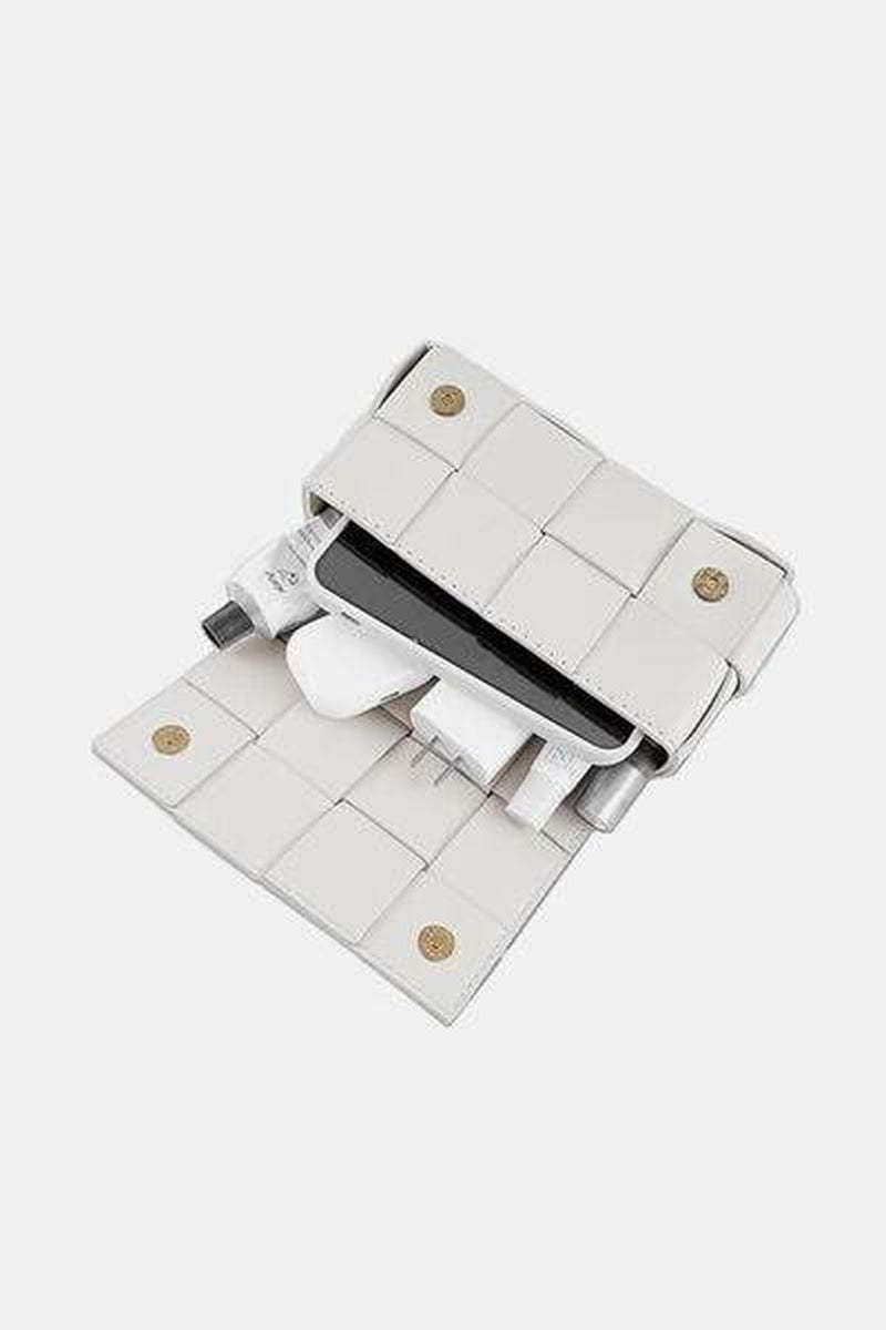 Zenana Woven Crossbody Bag in Vegan Leather