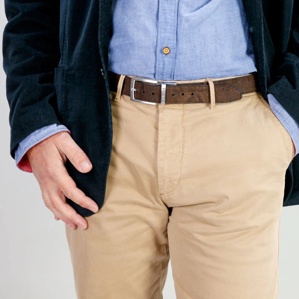 Stylish Reversible 30mm Cork Belt - Versatile and Eco-Friendly!