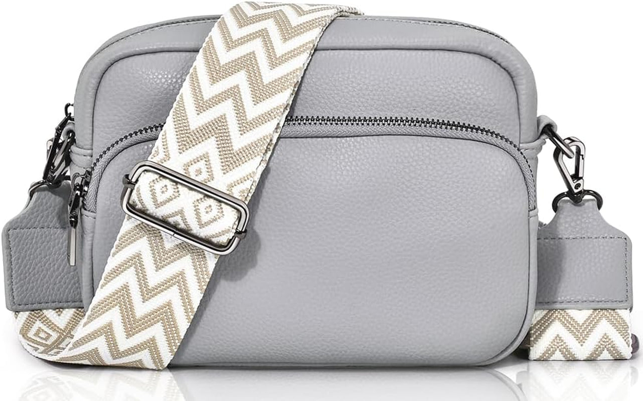 Vegan PU Leather Small Crossbody Bag Women