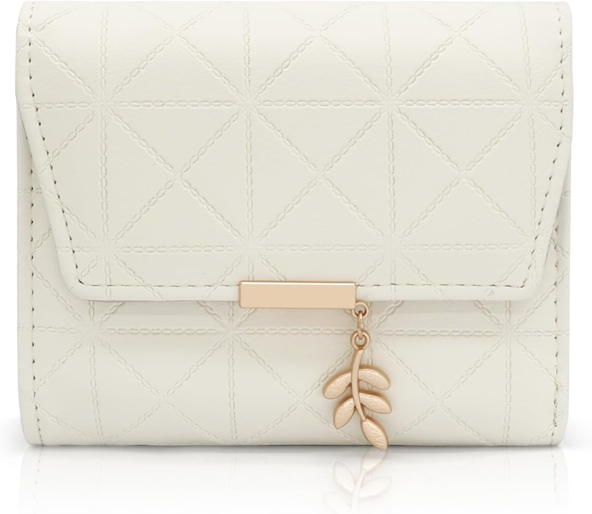 Vegan Leather Mini Wallet Damen with Coin & Card Slots