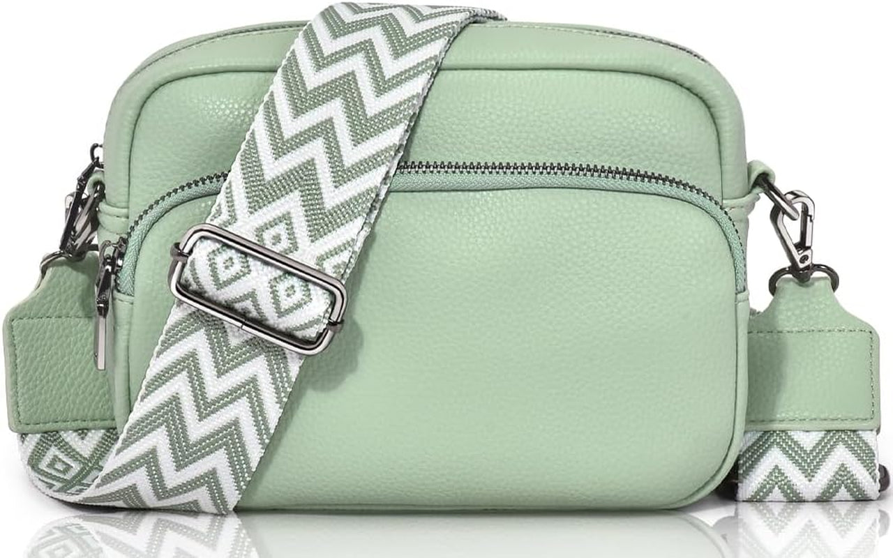 Vegan PU Leather Small Crossbody Bag Women