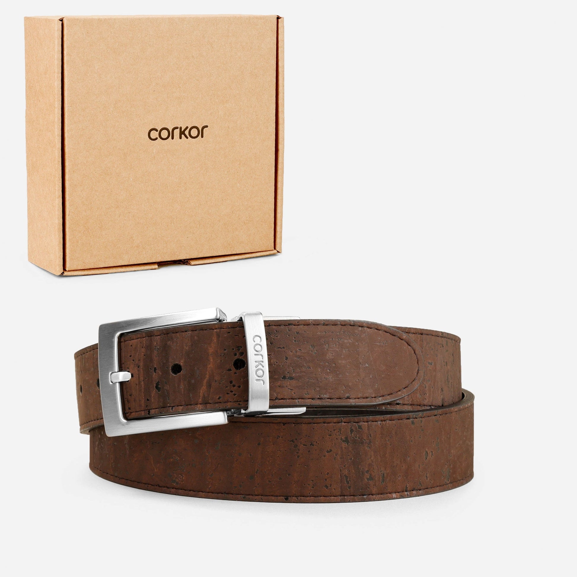 Versatile Reversible 35MM Cork Belt - Stylish and Eco-Friendly