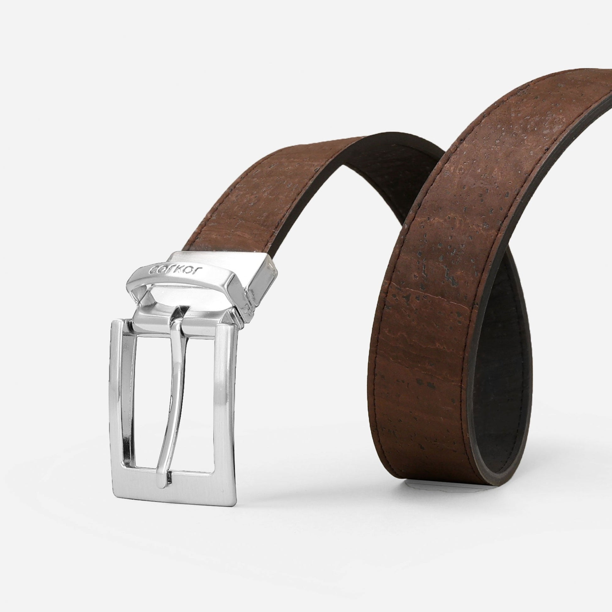 Versatile Reversible 35MM Cork Belt - Stylish and Eco-Friendly