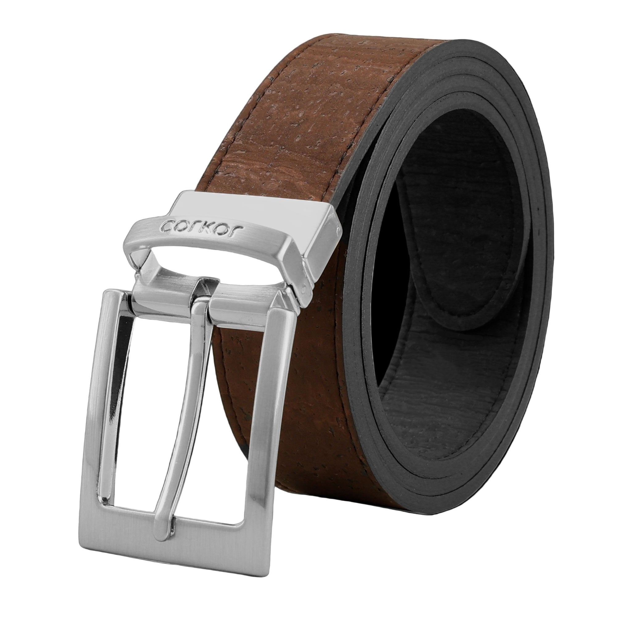 Versatile Reversible 35MM Cork Belt - Stylish and Eco-Friendly